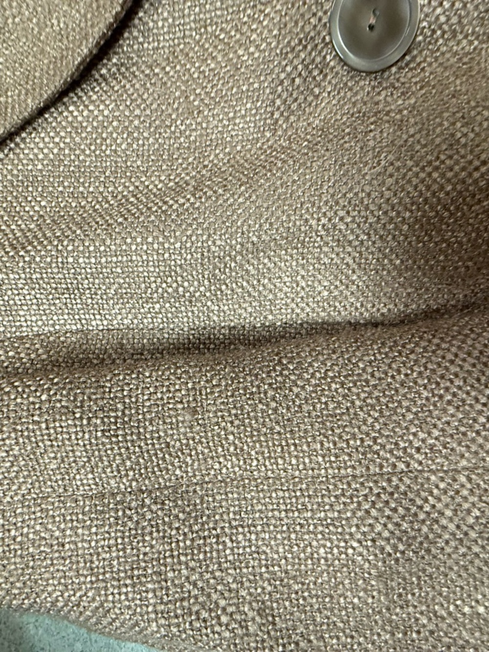 Talbots Double-Breasted Oatmeal Tweed Blazer - Picture 6 of 7